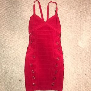 Bebe bandage red dress !